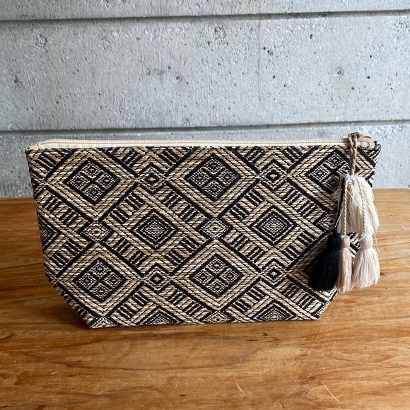 Geometric Boho Cosmetic Bag - Picture 1 of 6